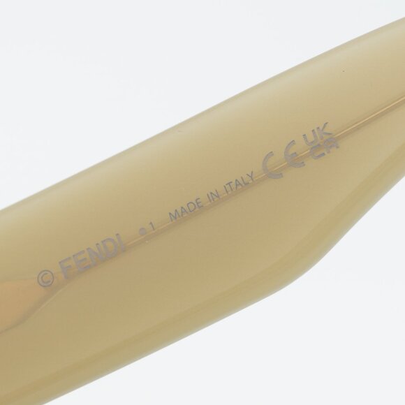 Fendi FE40146I 57E Sunglasses Beige Cat Eye Frame, Brown Lenses main image 4